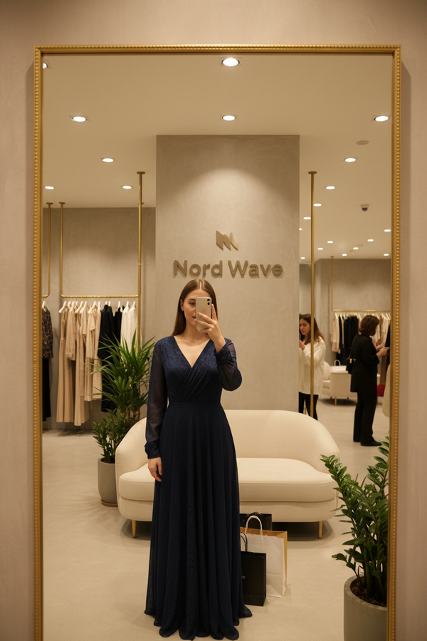 Women Store Mirror Selfie Maxi Dress